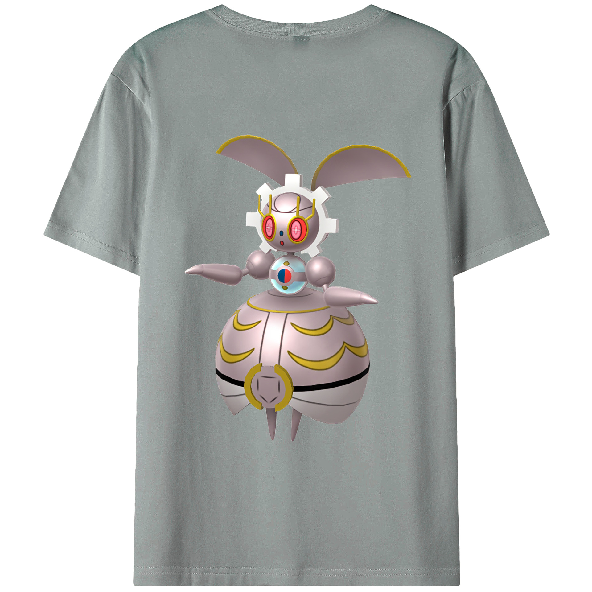 （画像用） ポケットモンスター Pokémon 綿100％ メンズ半袖Tシャツ（バックプリント） 通気性